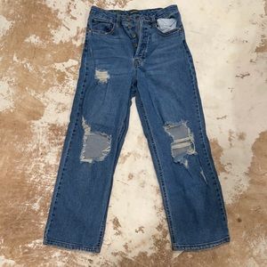 Wild Fable Highest Rise Straight Cropped Jeans